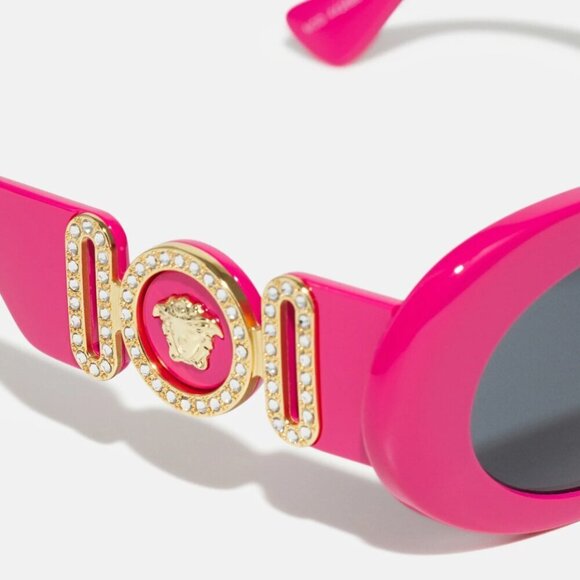 NWT Versace VE4426BU Fuxia Round 54mm Sunglasses main image 13